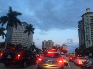 Palm Beach from the dashboard lights! 