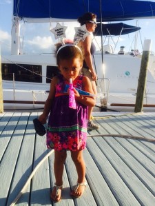 This precious  3 year girl, who was a star of Junkanoo was feeling a bit sad the afternoon we left. We had enjoyed seeing her running around the club everyday since her mother works at the Green Turtle Club. She was delighted to take our discarded New Years Day noise makers (hope her parents forgive me!)