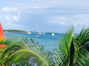 View from Cracker P's restaurant and on Lubbers Quarters which is directly across from Tahiti Beach